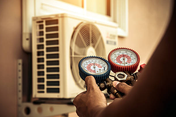 Professional Air Conditioning Service technician working in Aurora, SD